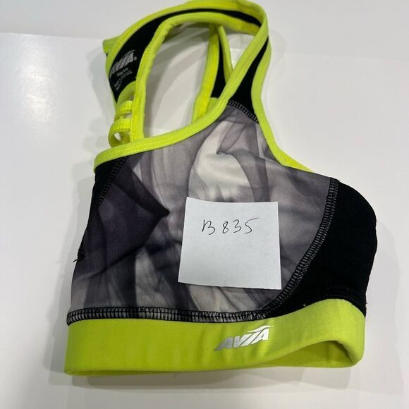 Womens RACERBACK COMPRESSION SPORTS BRA Med Support AVIA Moisture Wick Sz Medium - Picture 3 of 5